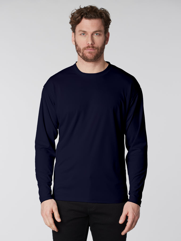 Men's crew neck T-shirt long sleeves