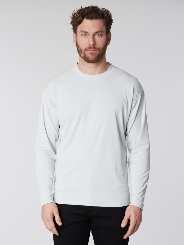 Men's crew neck T-shirt long sleeves